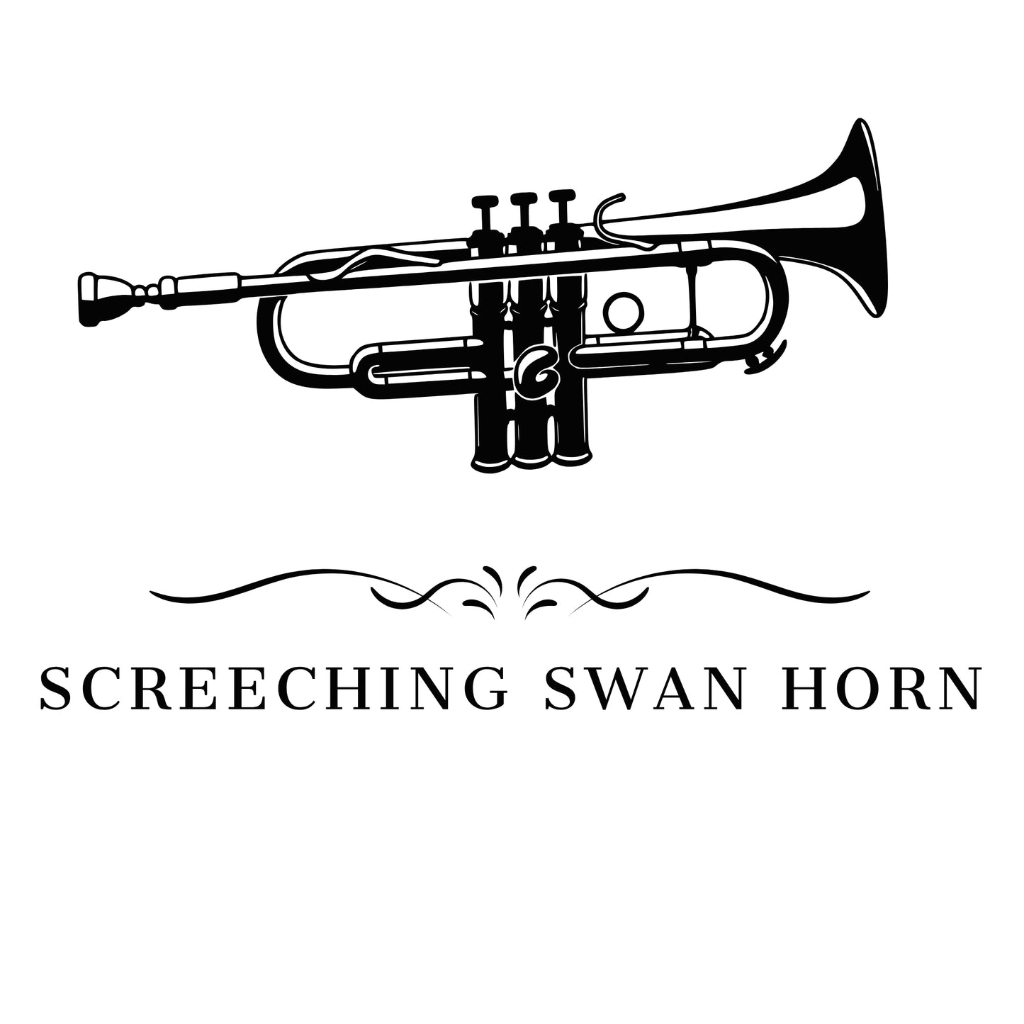 Screeching Swan Horn Trumpet T-Shirt