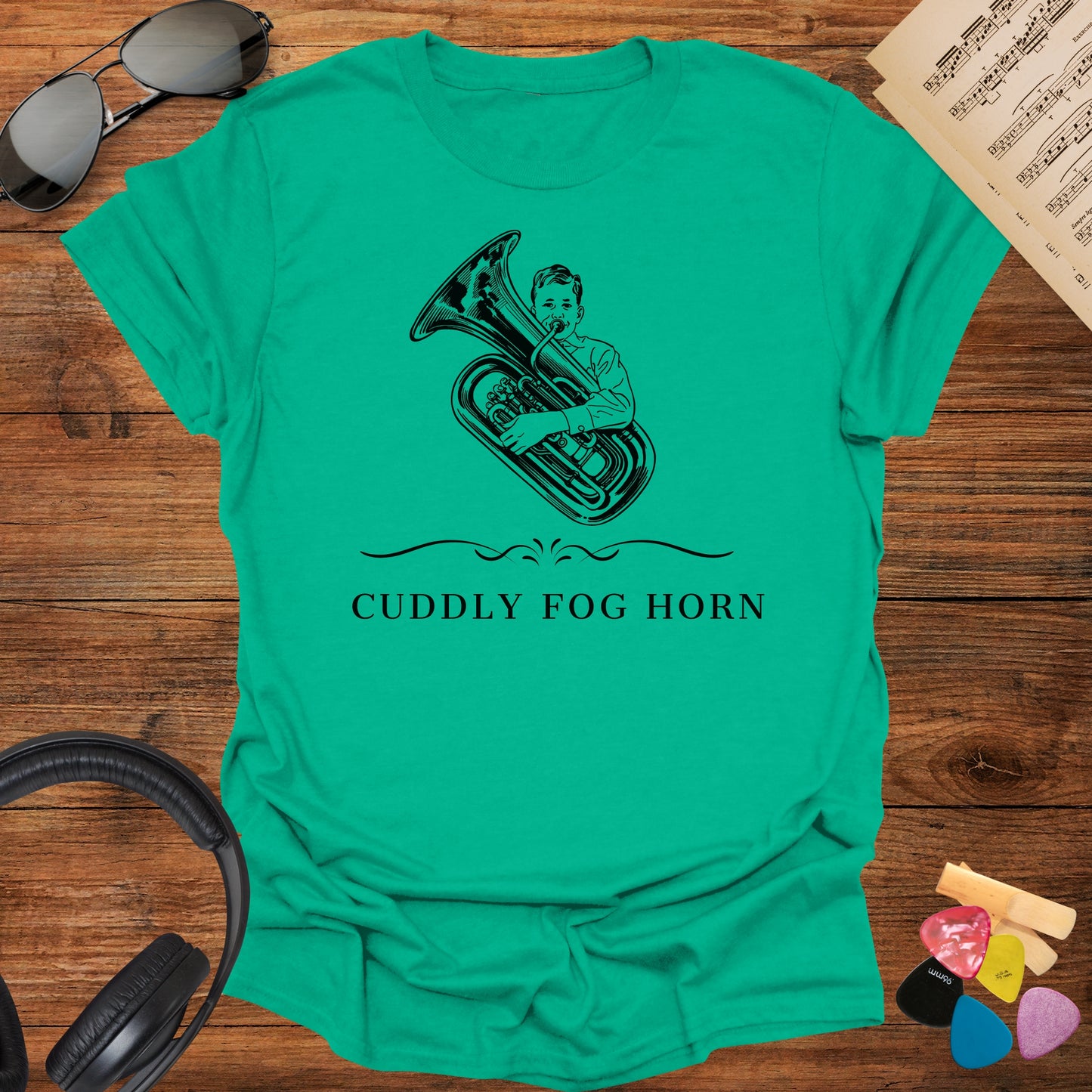 Cuddle Fog Horn Tuba Musician T-Shirt