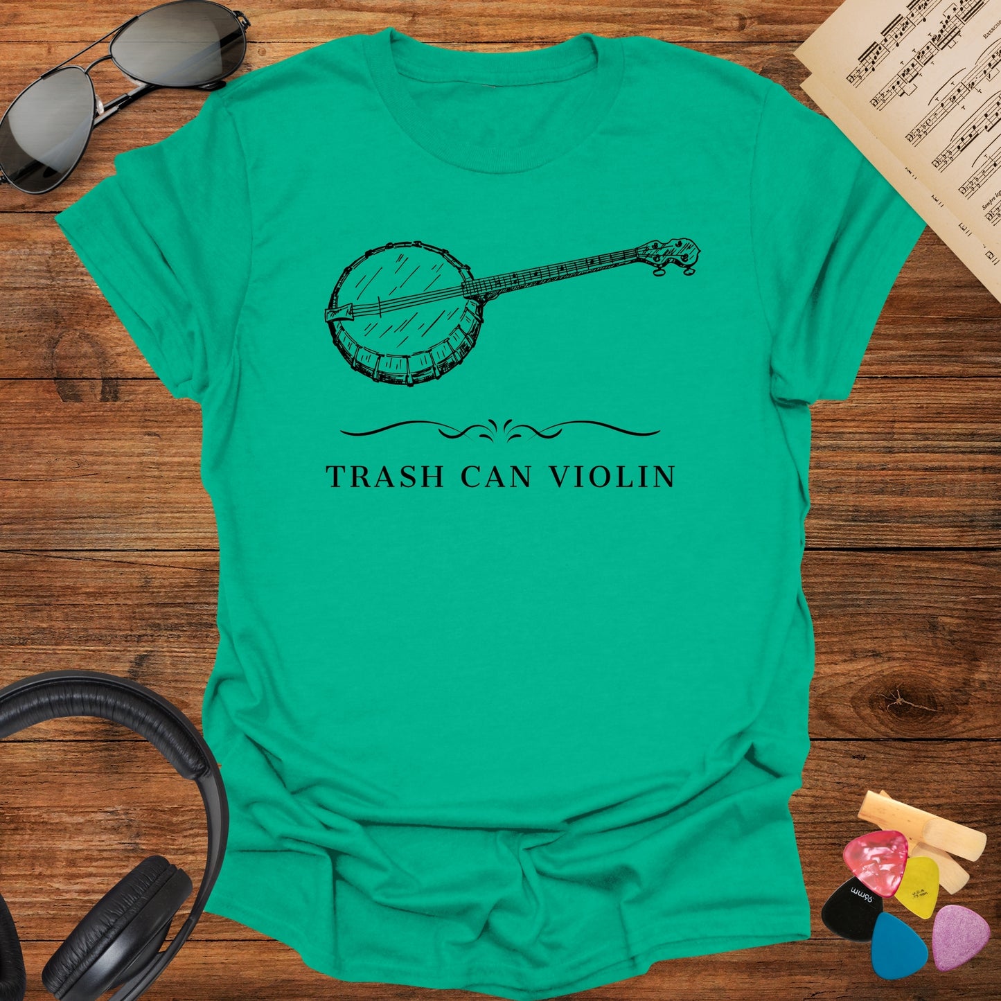 Trash Can Violin Banjo T-Shirt
