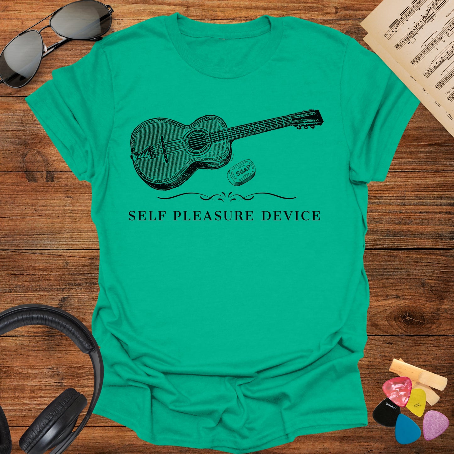 Self Pleasure Device Guitar T-Shirt