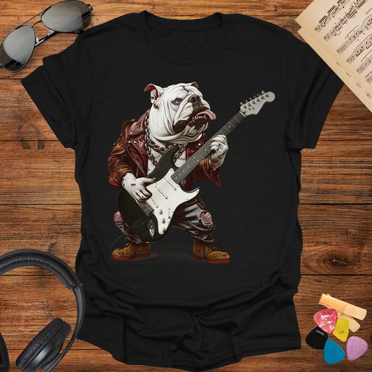 Guitar Bulldog T-Shirt