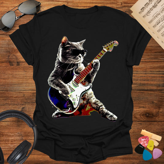 Cat Guitar T-shirt