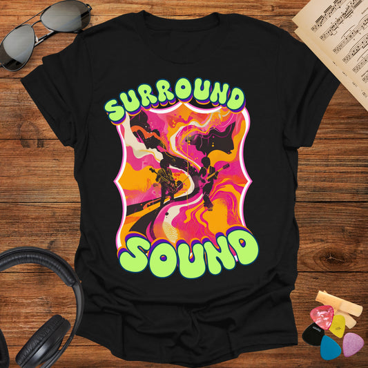 Surround Sound Psychedelic Rock Band T-shirt