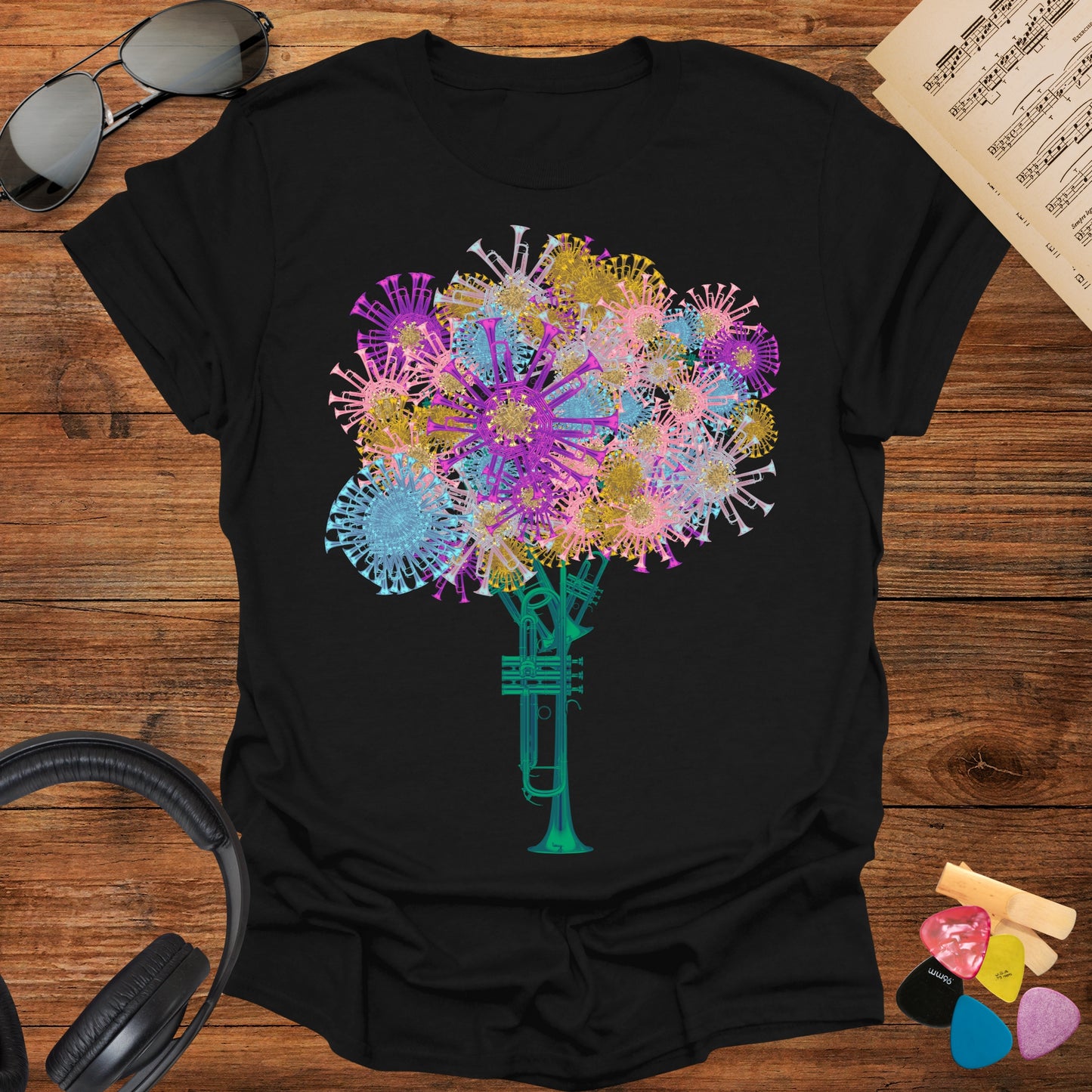 Flowers Trumpet T-shirt