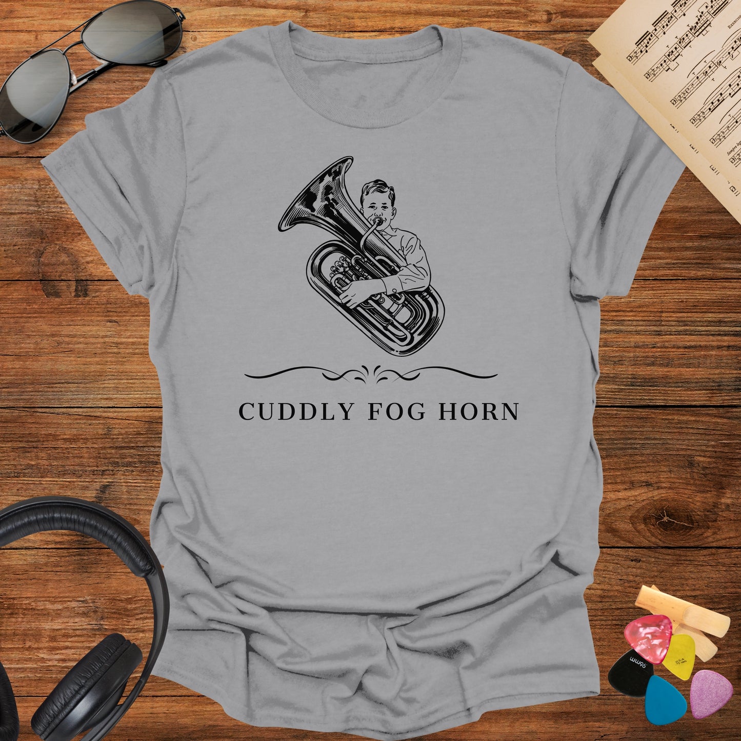 Cuddle Fog Horn Tuba Musician T-Shirt