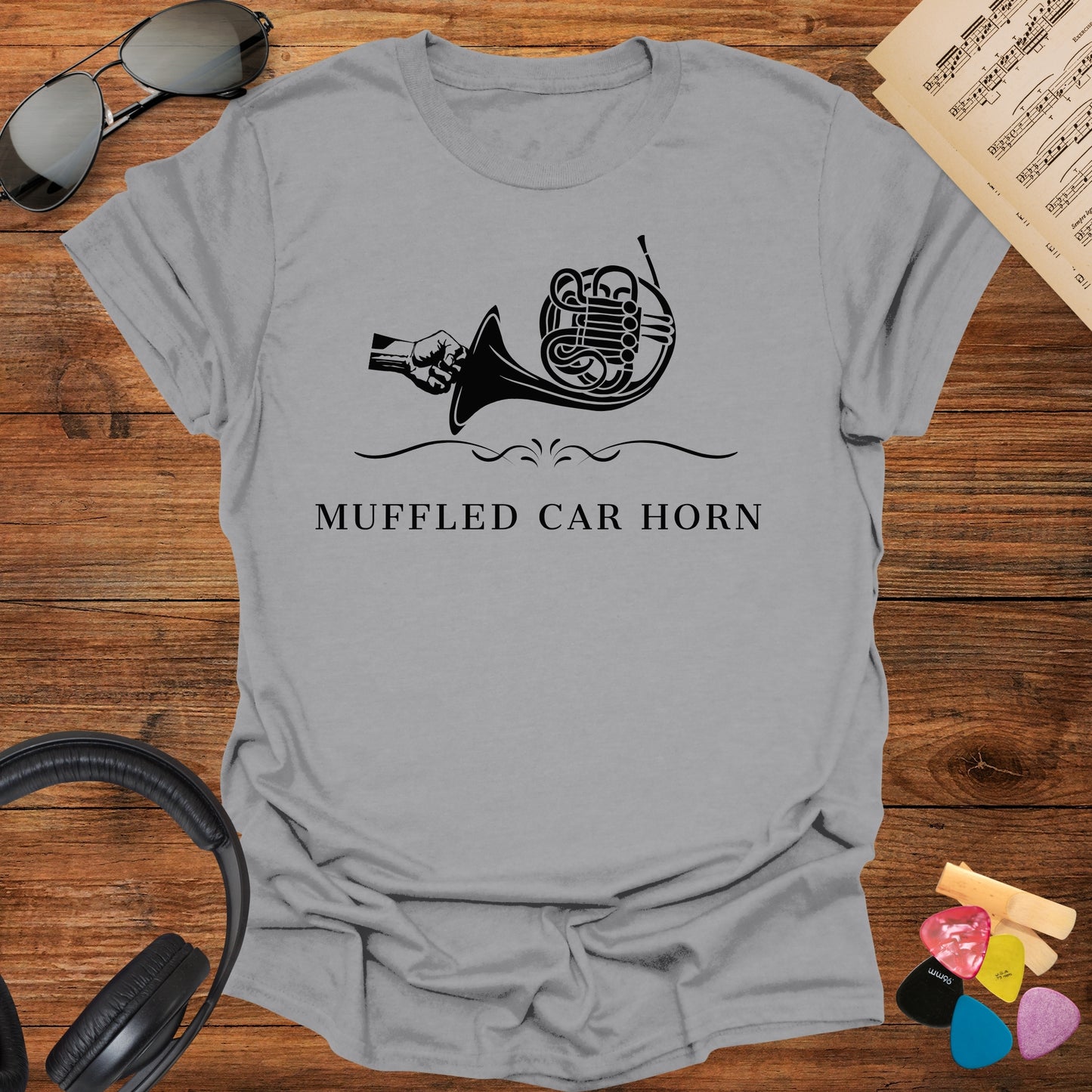 Muffled Car Horn French Horn T-Shirt