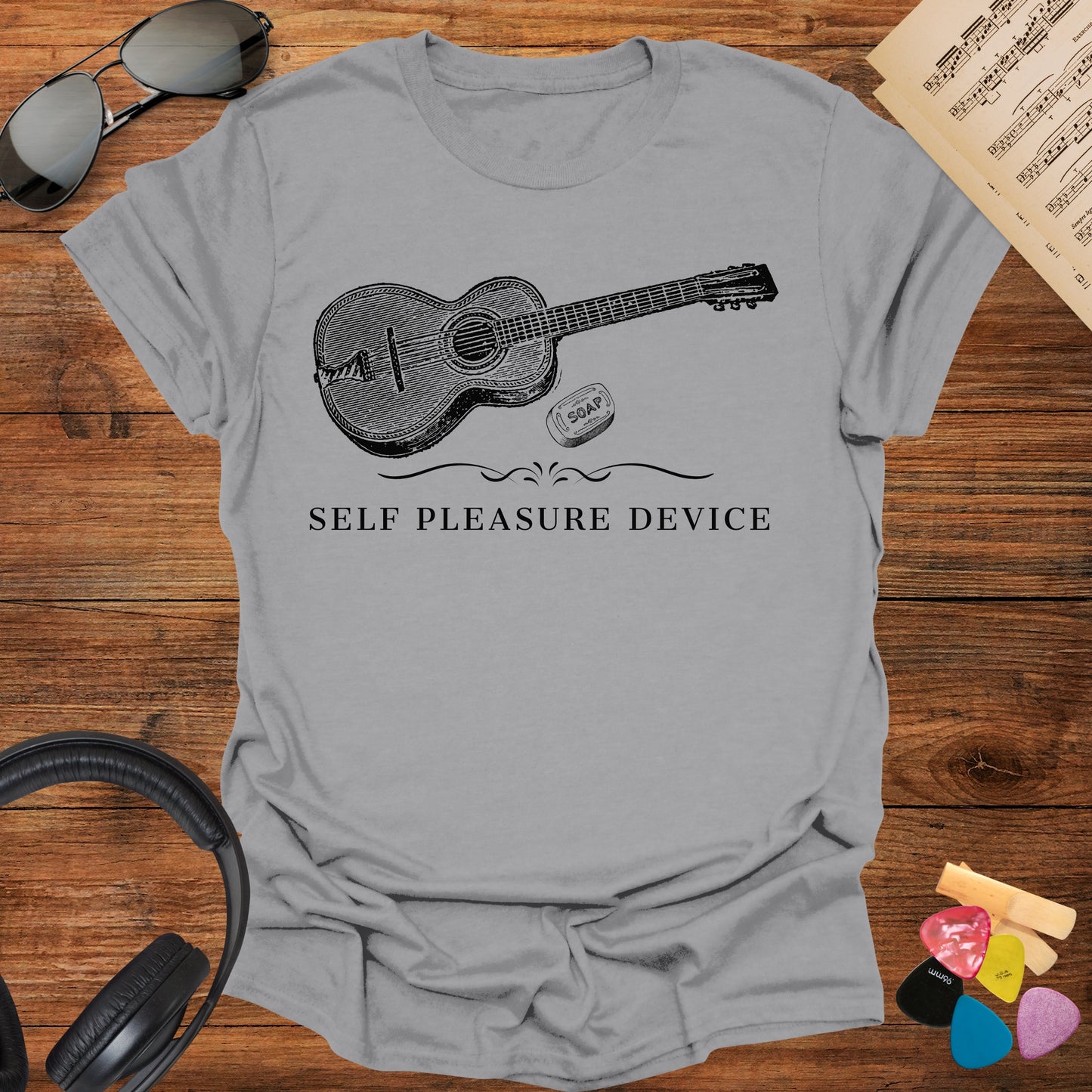 Self Pleasure Device Guitar T-Shirt