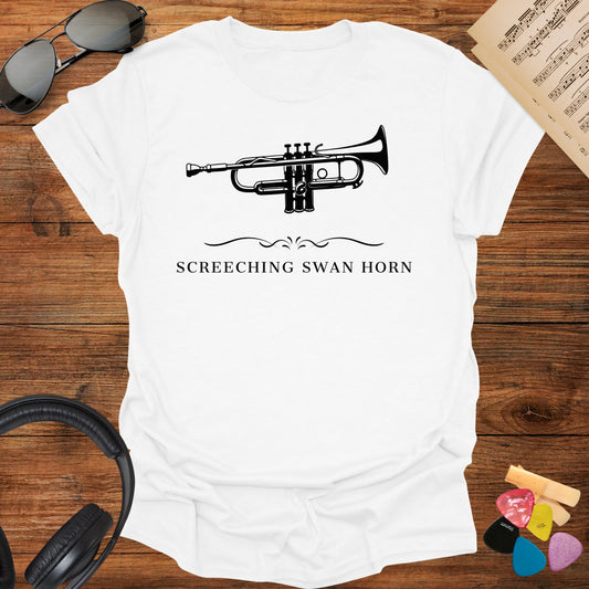 Screeching Swan Horn Trumpet T-Shirt