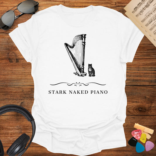 Stark Naked Piano Harp T-Shirt