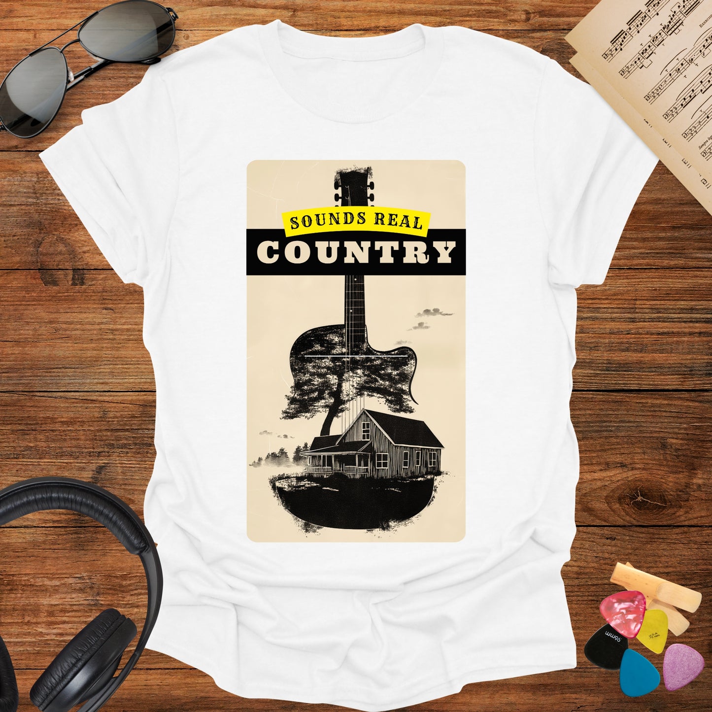 Sounds Real Country Guitar Shirt
