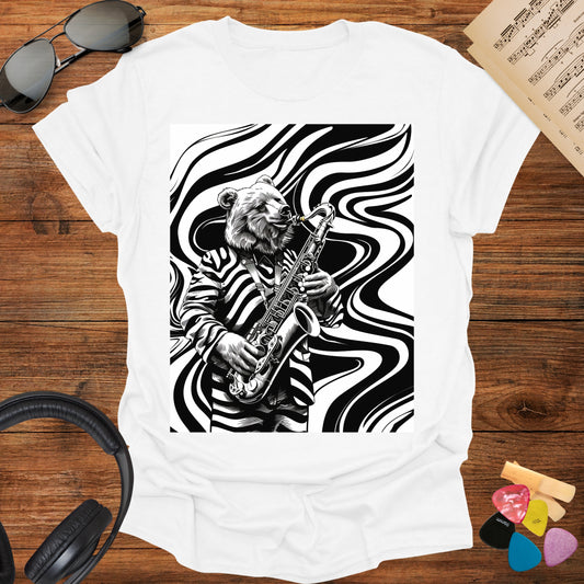 Saxophone Bear T-Shirt